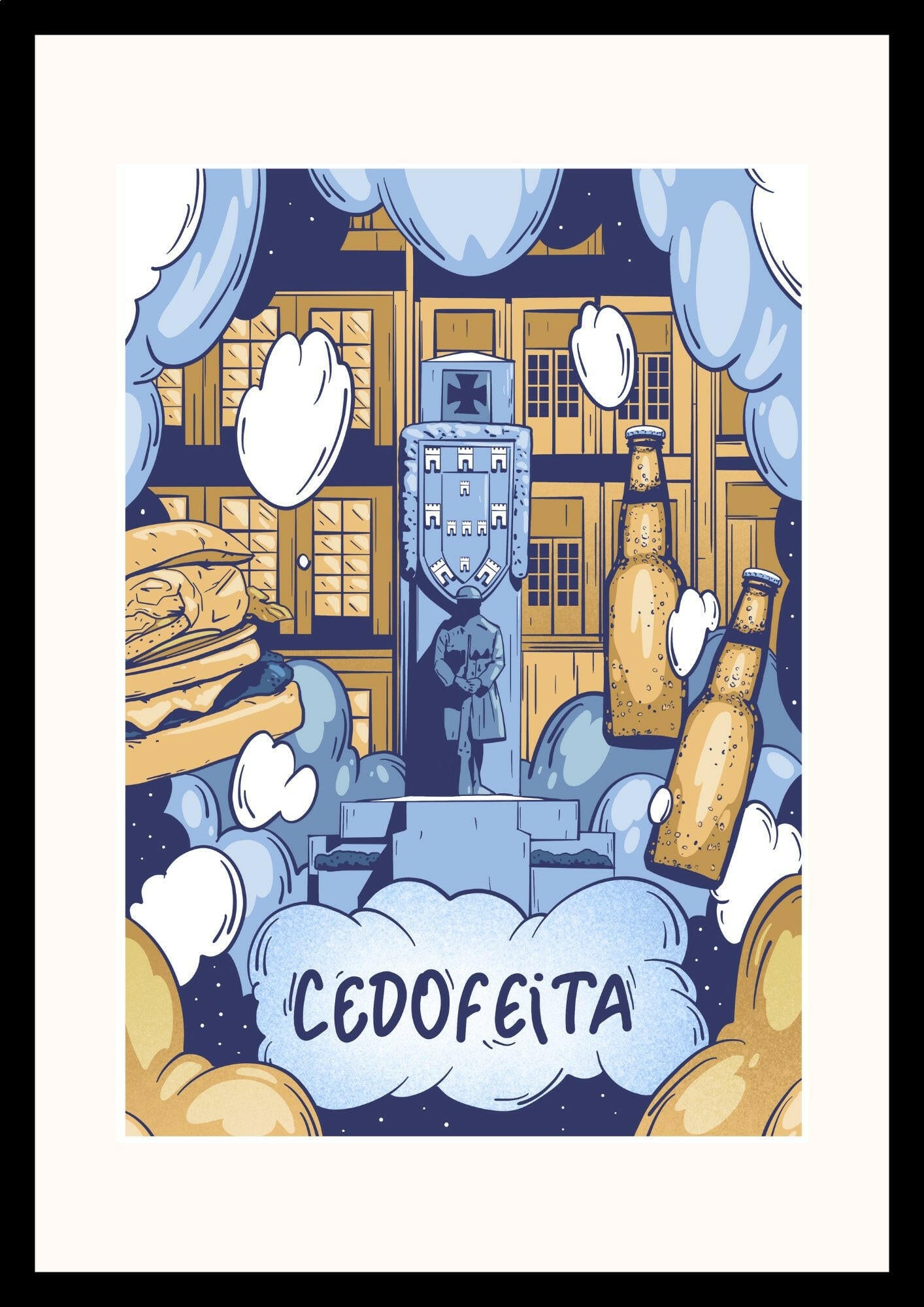 Cedofeita A3 Poster – Urban Art from Porto