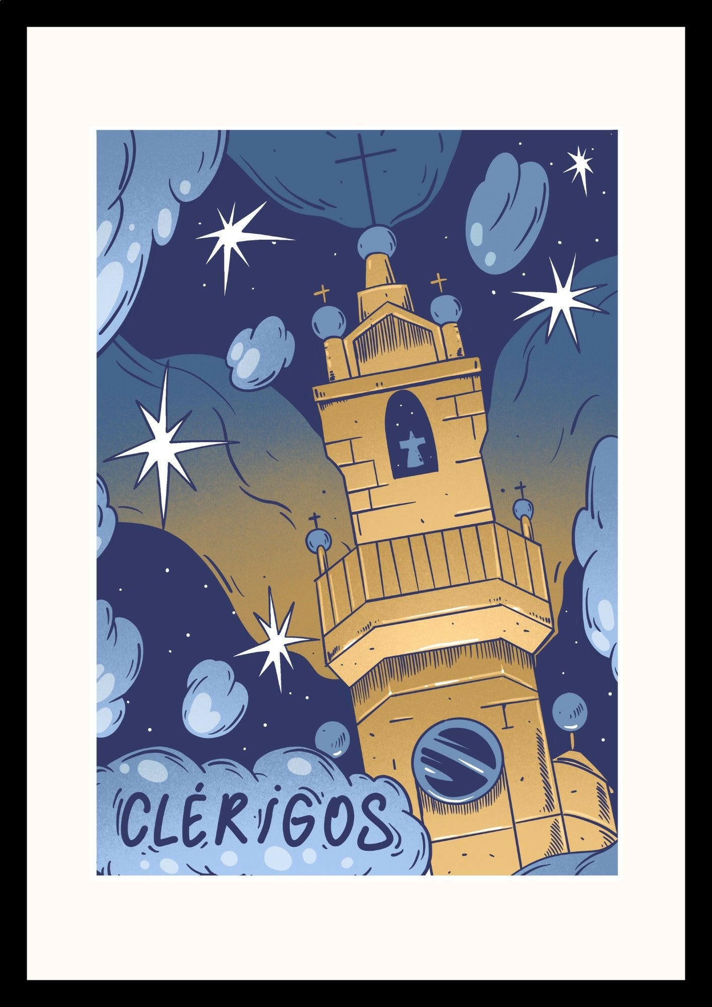 Porto poster Clérigos Tower by Fedor
