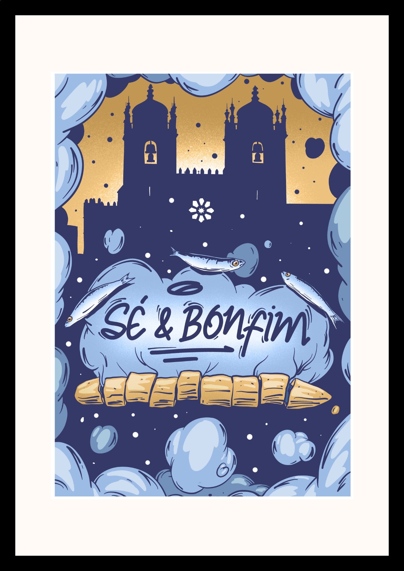 Sé & Bonfim A3 Poster – Urban Art from Porto