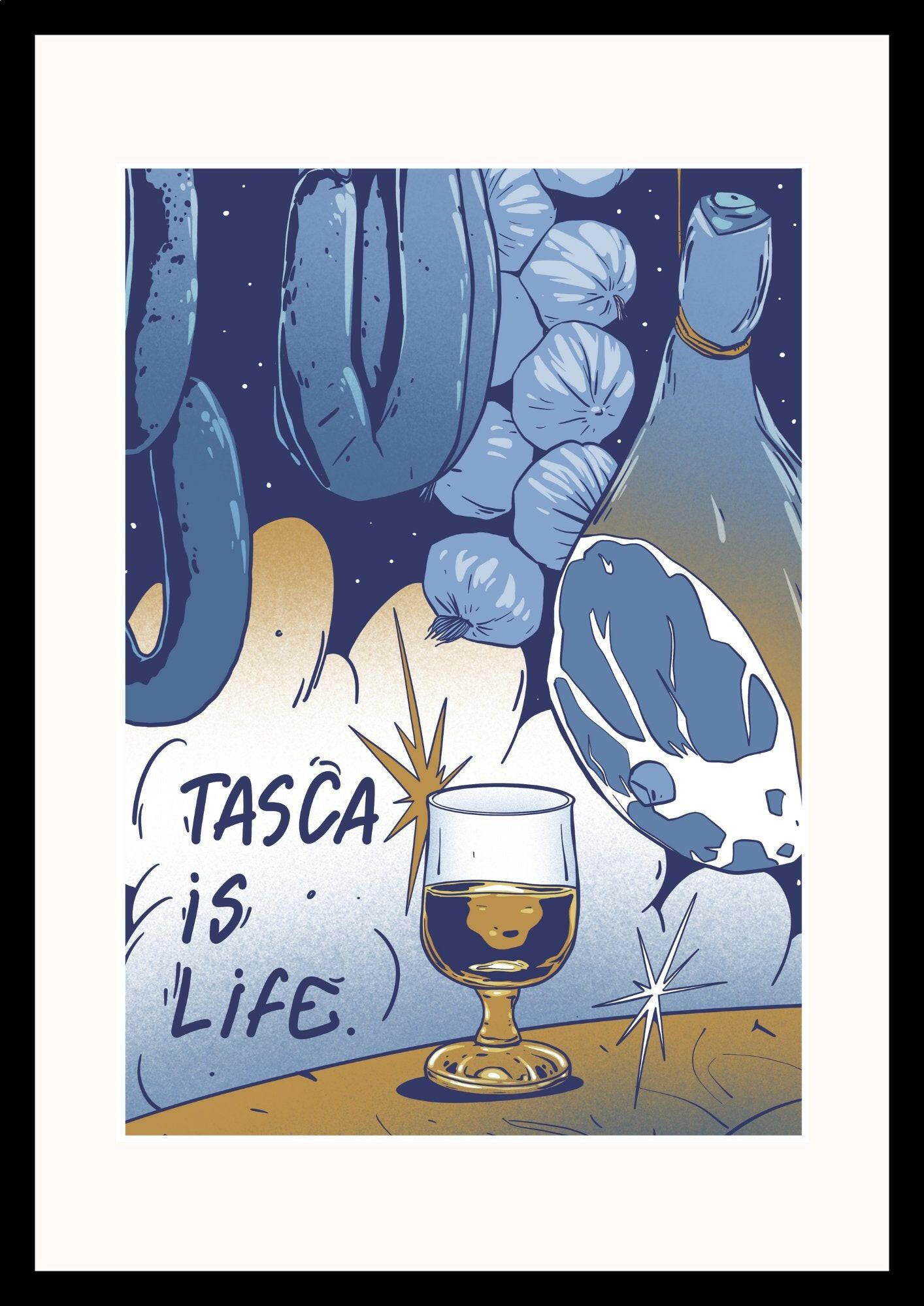 Tasca is Life Porto poster by Fedor