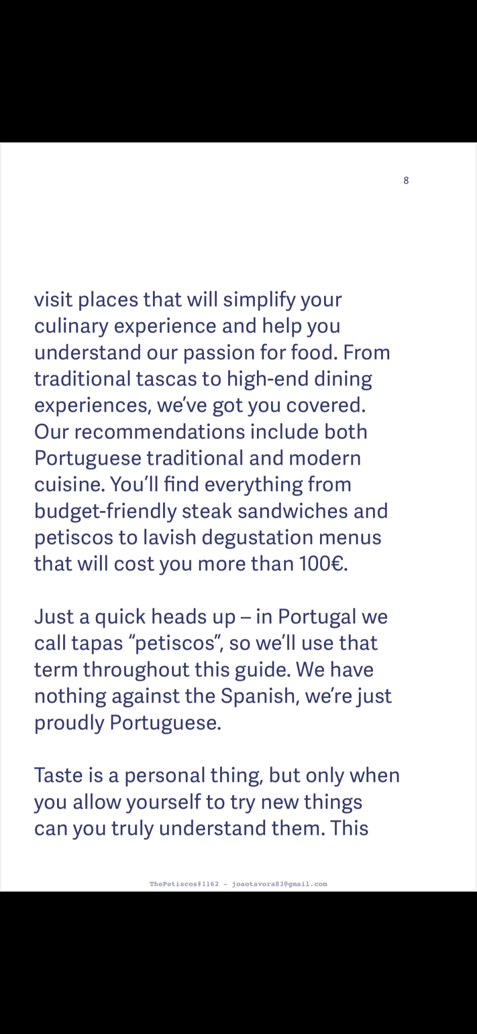 Porto Food Guide eBook - The PetiscosE - Book